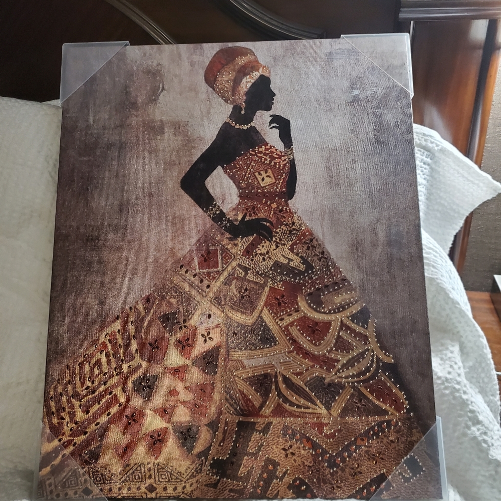 Beautiful Áfrican women canvas